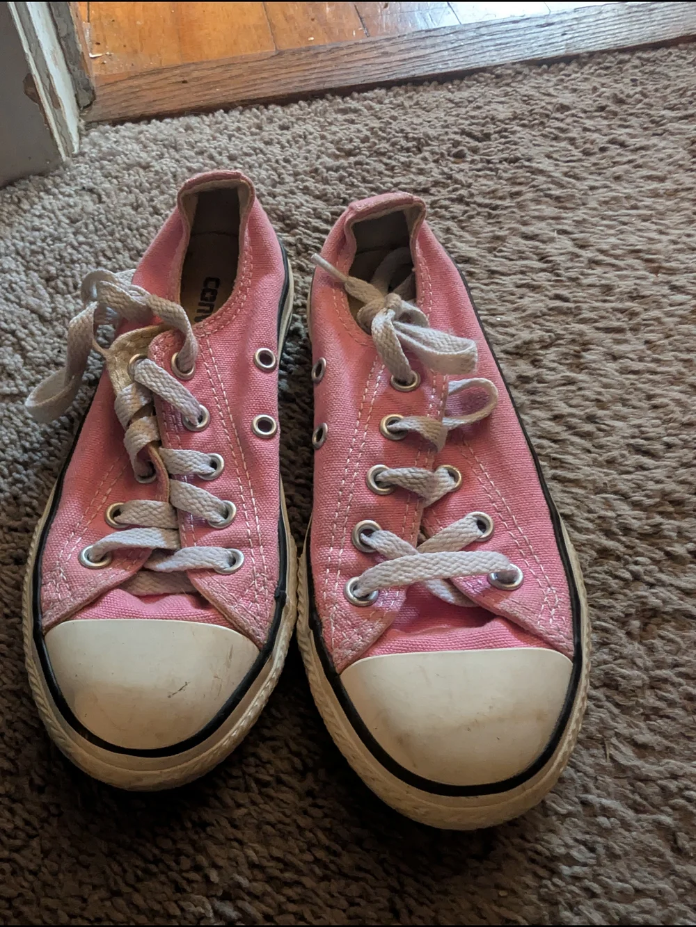 Converse Pink Low-Top Kids Canvas Sneakers
